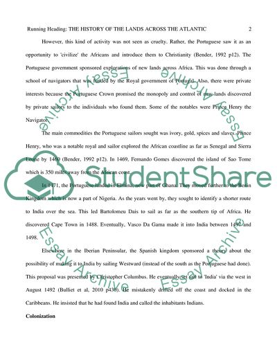 The History of the Lands across the Atlantic 1440 1820