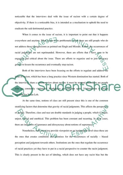 Race and Class Responses