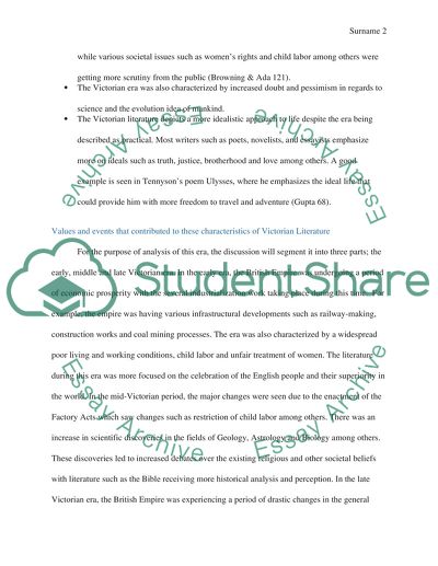 Victorian to Modern changes in Literature