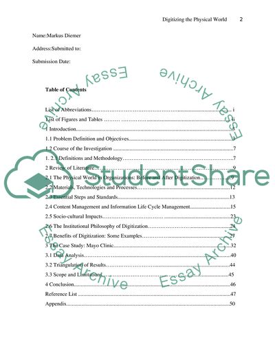 Digitizing the Physical World - Hoe organizations can benefit from digitization