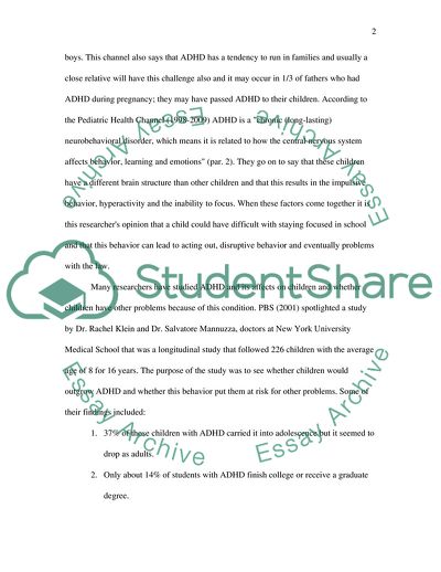 ADHD and Criminal Behavior