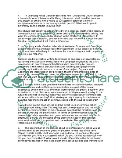 Analysis of Changing Minds by Gardner