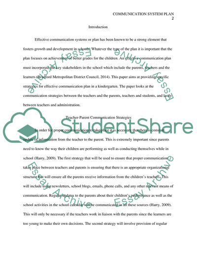 Communication System Plan