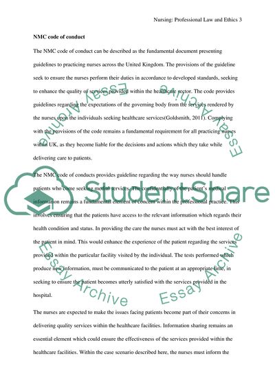 The NMC Code of Conduct