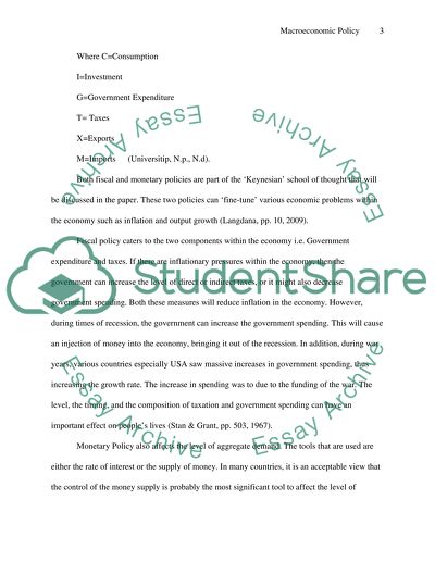 Macro-Economic Policy