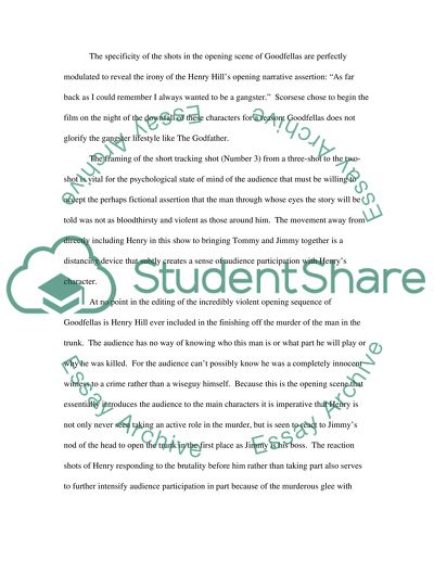 The Shots of Goodfellas