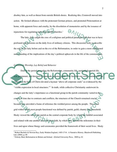 The Role of the Laity in the Pre-Reformation Parish