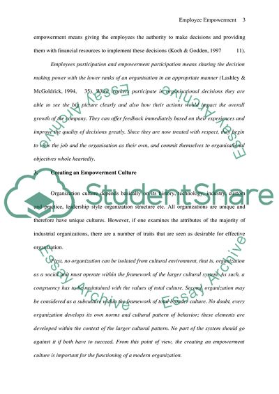 The Importance of Employee Empowerment in the Global World