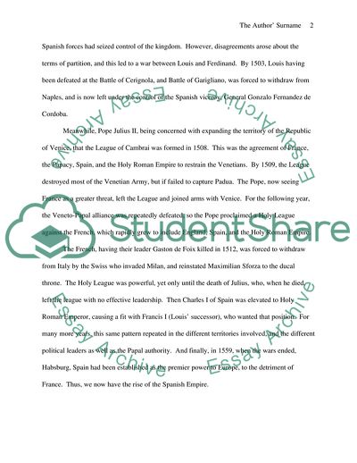 The Struggle for Mastery of Europe