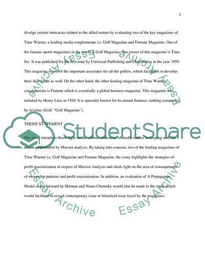 Intricacies of Media Studies according to Marxist Analysis