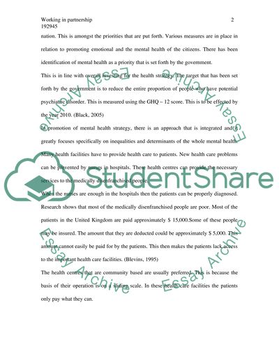 Working in Partnership