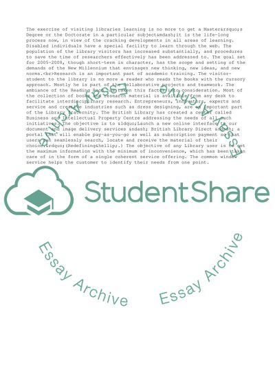 The British Library Strategic Plan