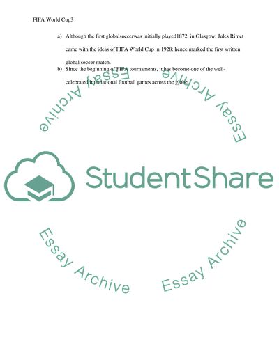 The History of FIFA World Cup