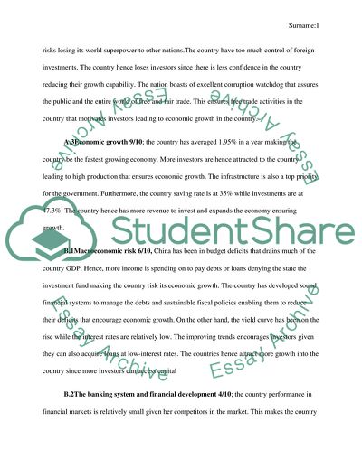 Country Audit CHINA research project description analysis