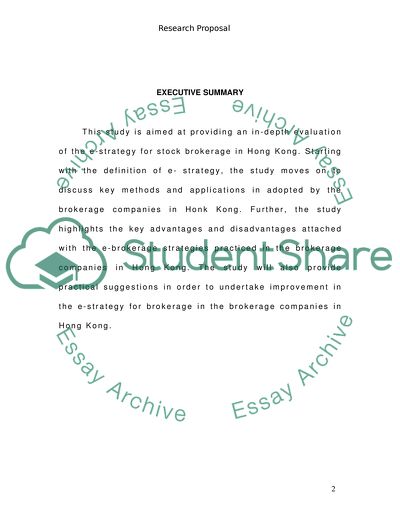 E-Strategy for Stock Brokerage Service in Hong Kong