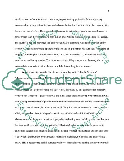 Virginia Woolf: Women and Work