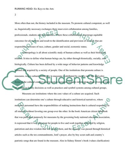 Six Keys to the Arts