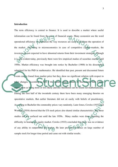 Advanced Investment and Theory