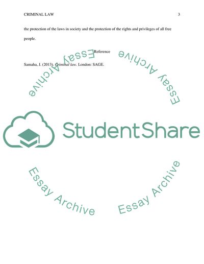 Criminal Law Peculiarities