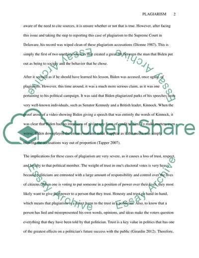 Plagiarism Joe Biden