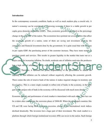 Role of Stock Market and Banking System in Promoting Economic Growth and Ensuring Financial Stability