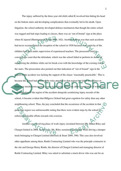 Health And Safety At Work