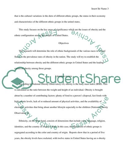 Research Study on which Ethnic Group has the highest Obesity Rate