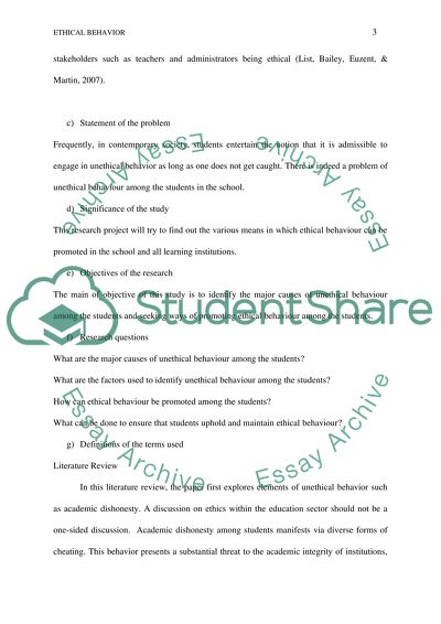 The Importance and Benefits of Creating an Atmosphere of Ethical Behavior in School