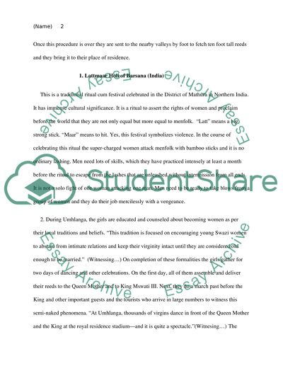 The Reed Dance with Lattmaar Holi in India