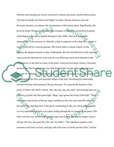 Linguistics: Structure and Meaning in Literary Discourse