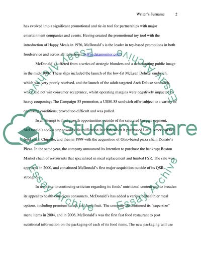 The History of Success at McDonalds