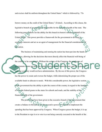 United States Constitution Separation of Powers: Legislative, Executive, and Judicial