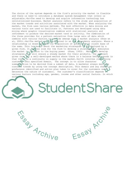 Data Warehouse and Data Mining in Business