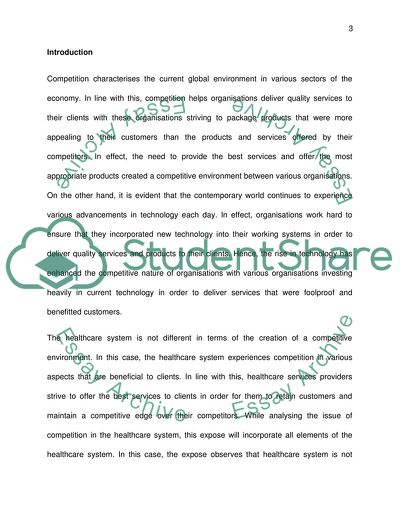 Competition in Healthcare