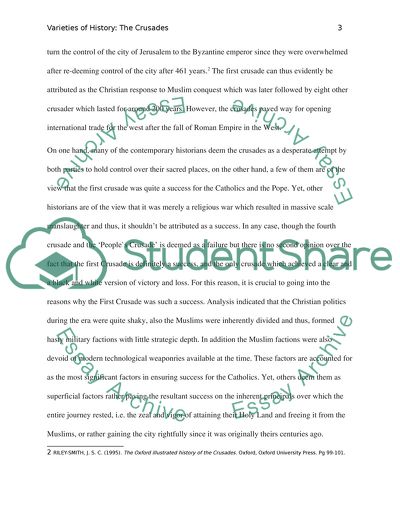 Varieties of History: The Crusades