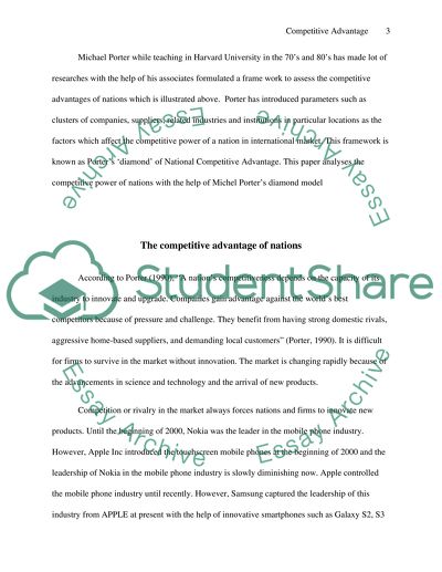 The Competitive Advantage of Nations