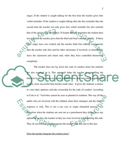 Classroom Observation