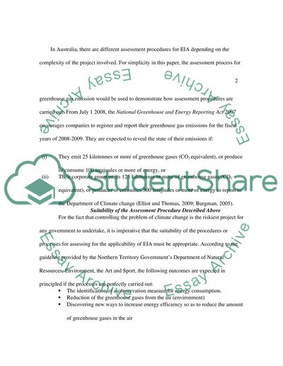 Environmental Impact Assessment in Australia