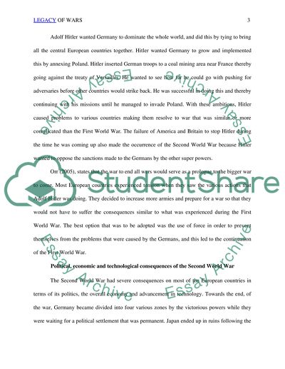 Legacy of World Wars