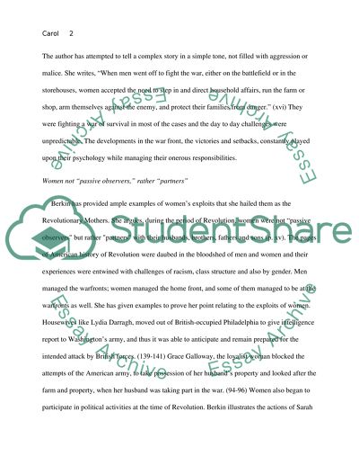 Women in the Struggle for Americas Independence