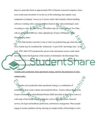 Youtube.coms Way of Producing Value and Transforming it Into Money