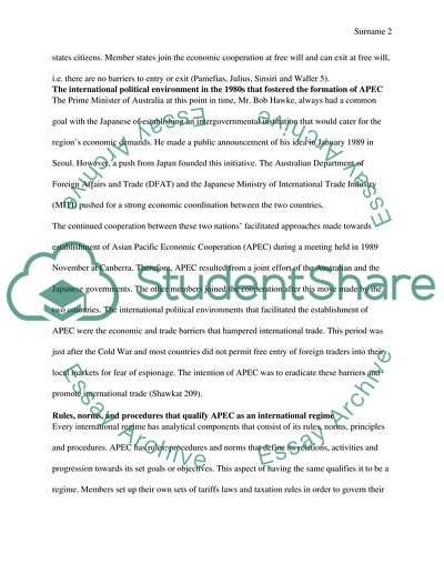The Development of Asia Pacific Economic Cooperation from 1989 to 2000s