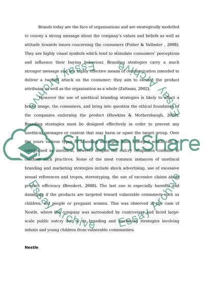 Ethical Issues in Branding and Advertising