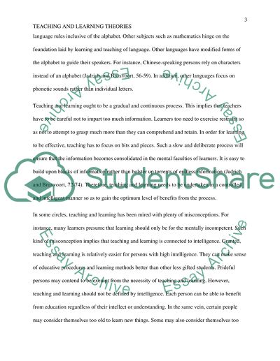 Teaching and Learning as a Part of Modern Education