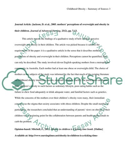 Obesity in Preadolescent Children