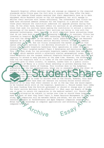 Case Studies Assignment