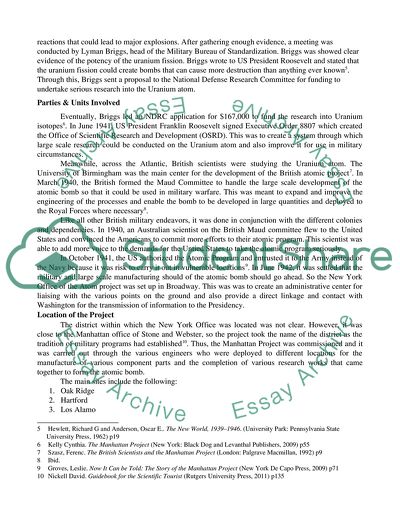 History of the Manhattan Project