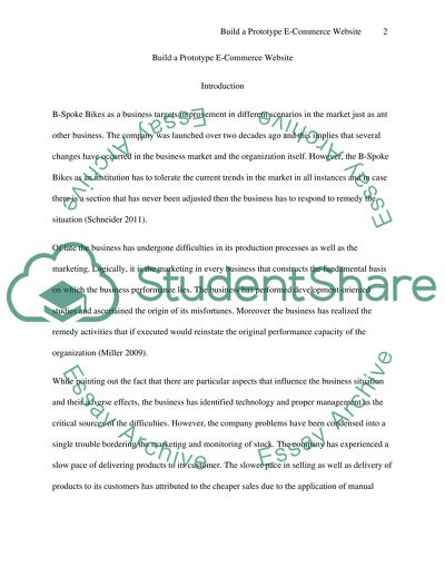 Build a prototype E-Commerce Website