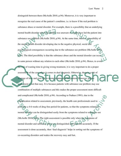 Substance Use Disorder and Dual Diagnosis