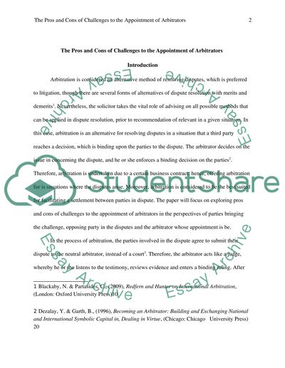 What are the pros and cons of challenges to the appointment of arbitrators